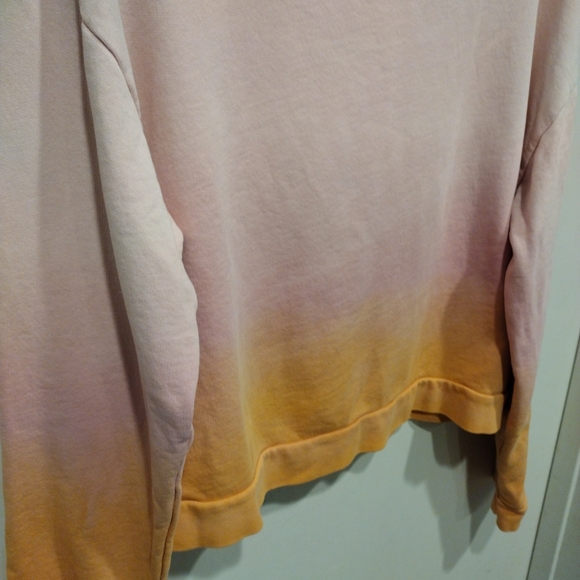 Kule Organic Pink & Orange Ombre Summer Sunset Sweatshirt Women's Sz S-Swiftie - Picture 4 of 6